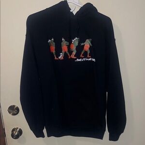 Grinch Black Hoodie with Graphic Design